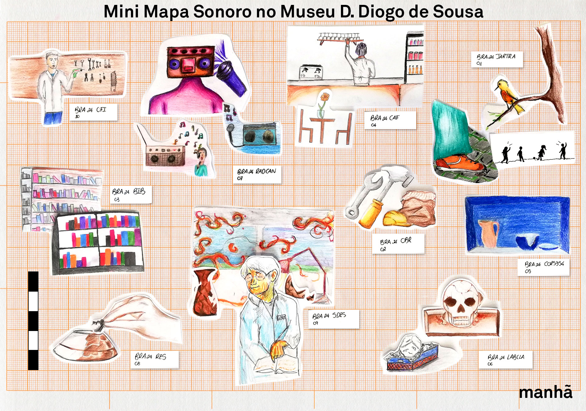 Mapa Mini Mapa Sonoro Mini Mapa Sonoro no Museu D. Diogo de Sousa - ES Sá de Miranda