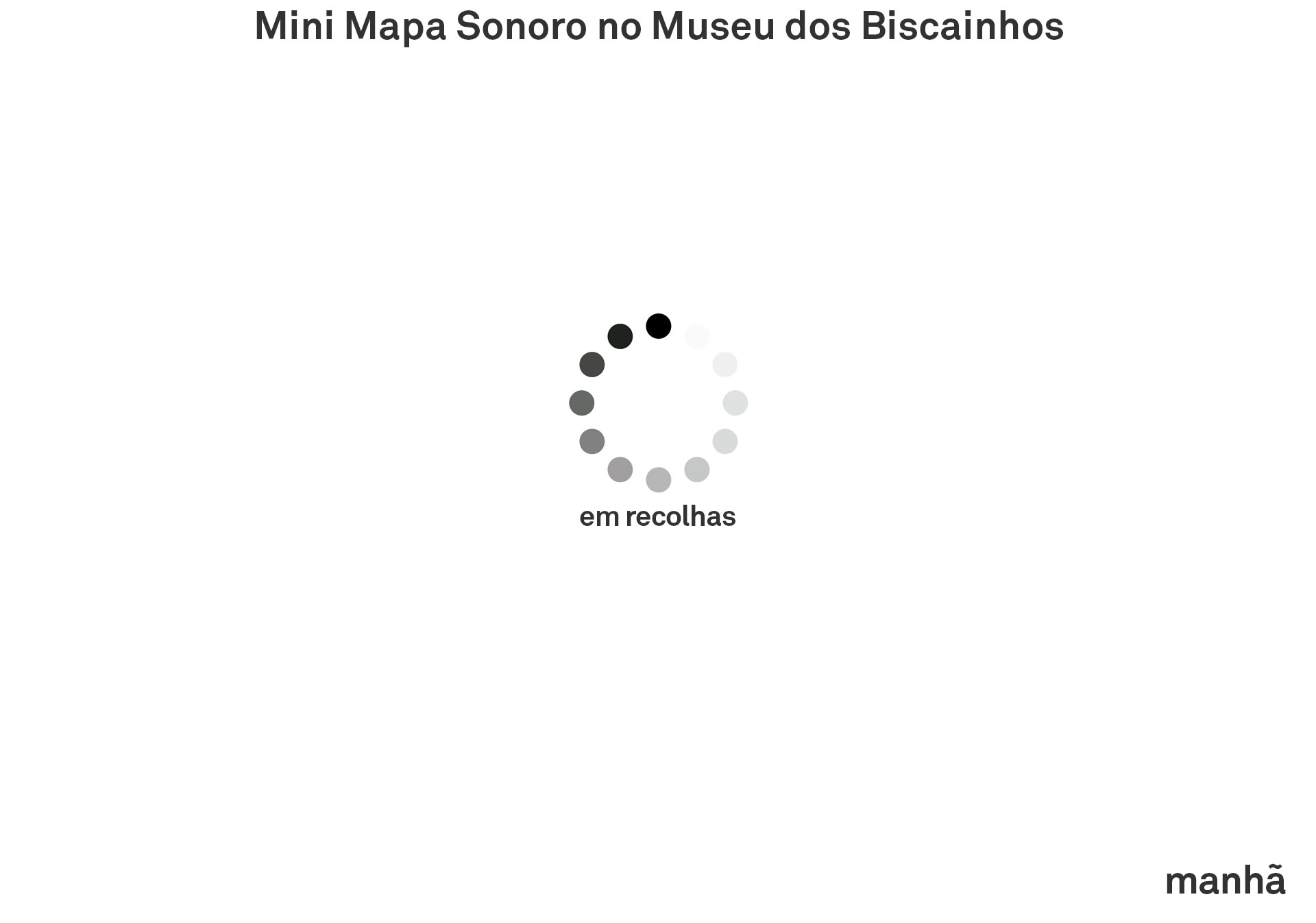 Mapa Mini Mapa Sonoro Mini Mapa Sonoro no Museu dos Biscainhos - ES Sá de Miranda