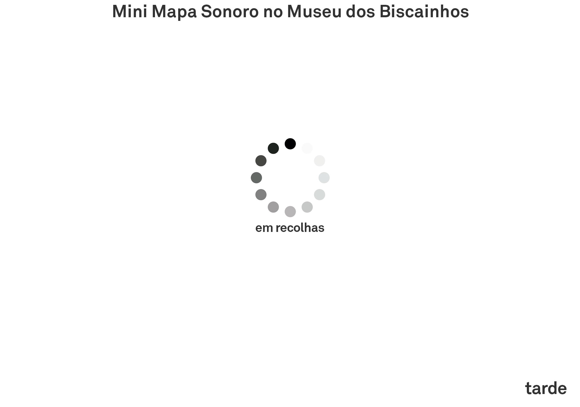 Mapa Mini Mapa Sonoro Mini Mapa Sonoro no Museu dos Biscainhos - EB 2/3 André Soares